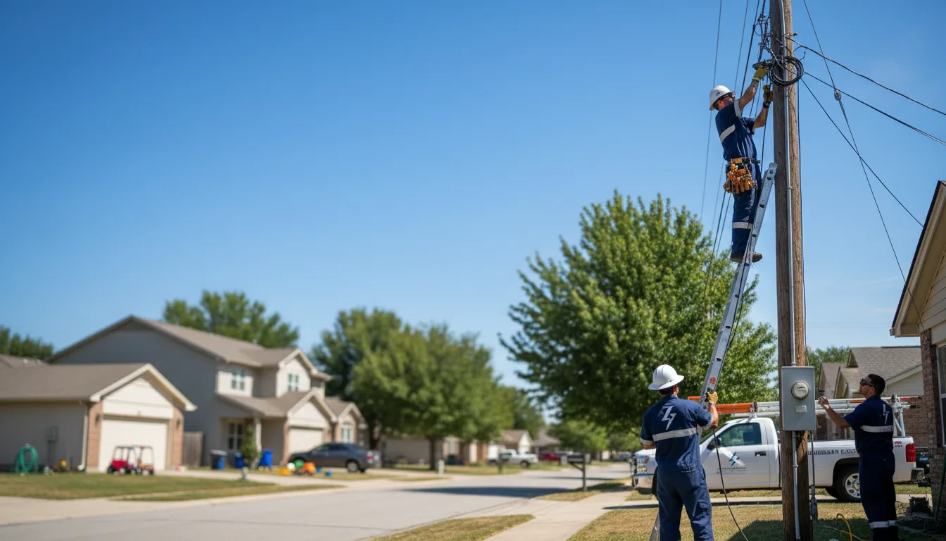 Residential electrician providing installation services in House Springs, MO